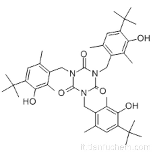 Tris (4-terz-butil-3-idrossi-2,6-dimetilbenzil) isocianurato CAS 40601-76-1
